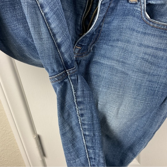 Pre-Owned Lucky Brand Ava Skinny Stone Washed Jeans with Frayed Cuffs, Size 4 - Picture 9 of 16